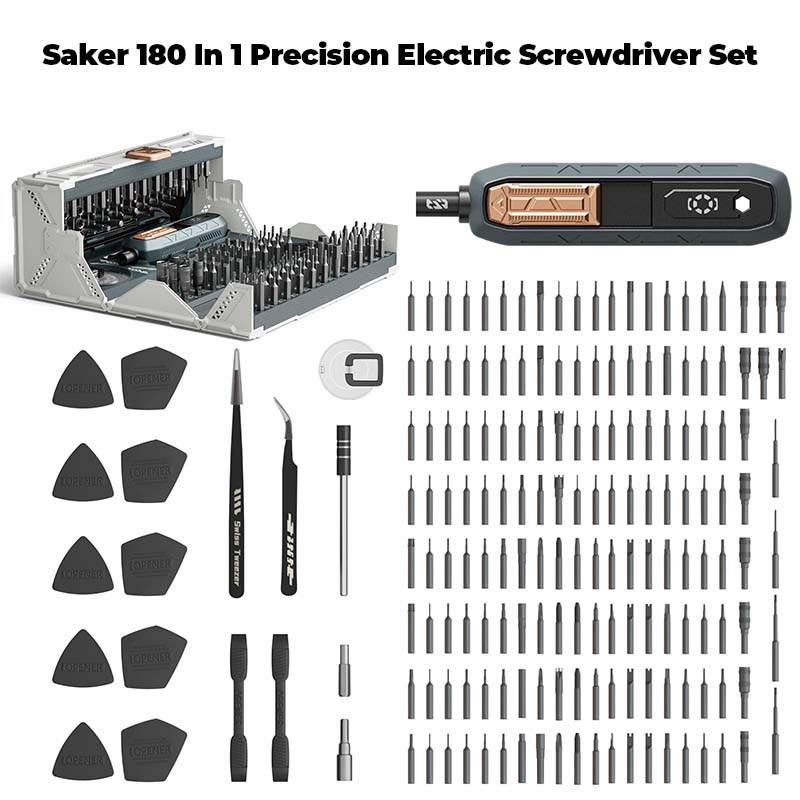 Saker 180 In 1 Precision Electric Screwdriver Set