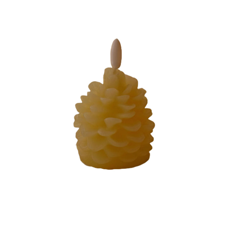 Flameless Pinecone Candles