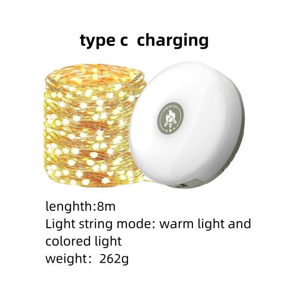 Outdoor Waterproof Portable Stowable String Light