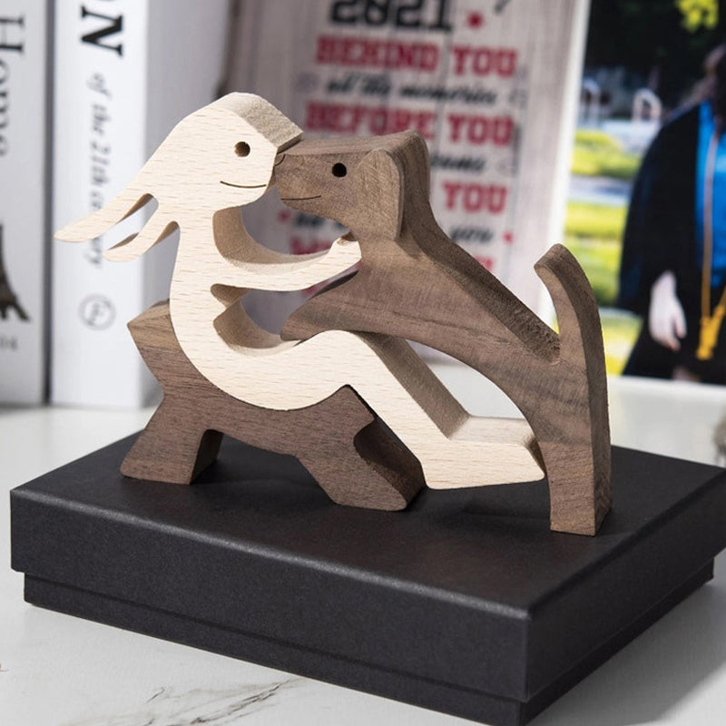 Pet Lover - Wood Sculpture Table Ornaments