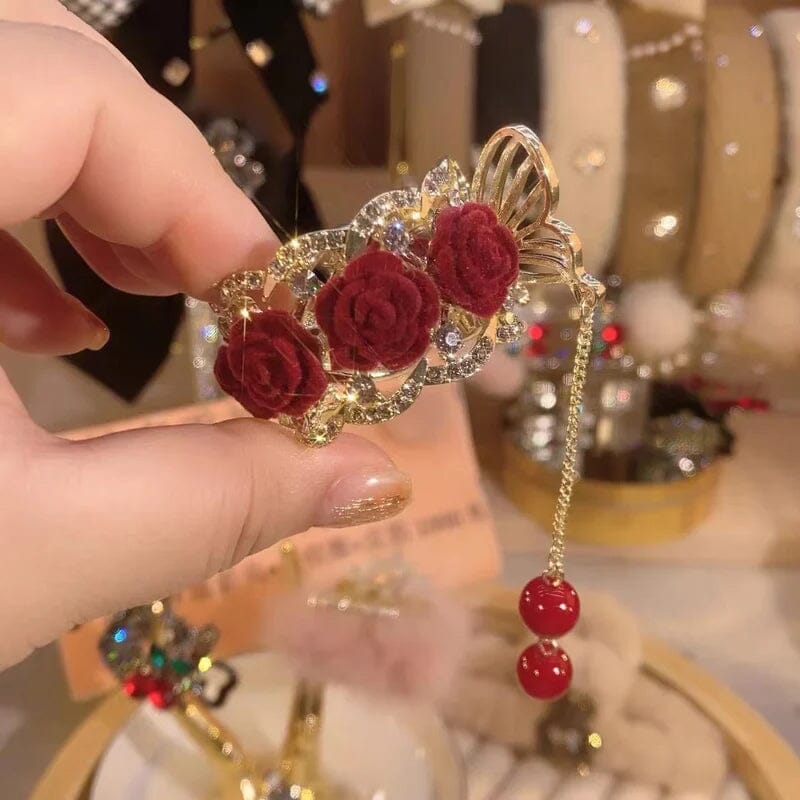 Vintage Rose Hairpin