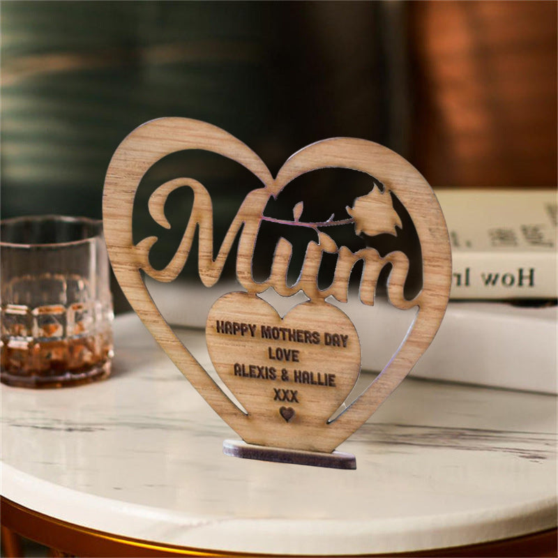 Mother's Day Wooden Ornament